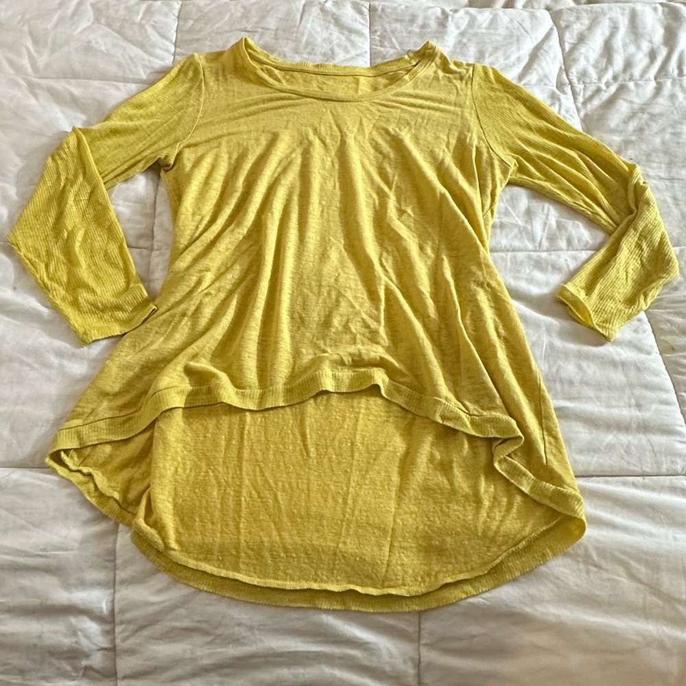 EUC Eileen Fisher Yellow Top